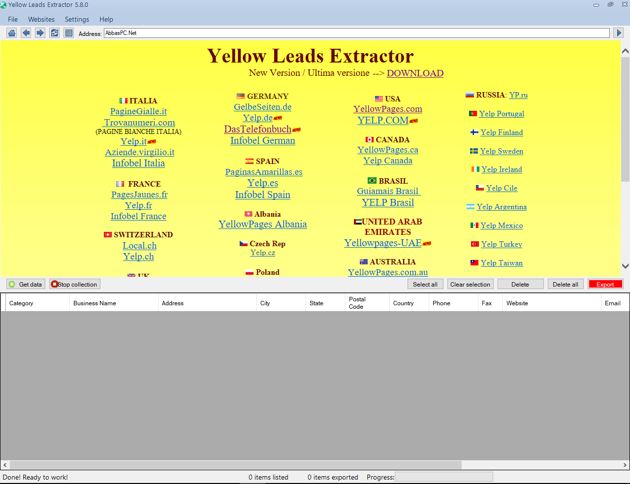 Yellow Leads Extractor Full Cracked