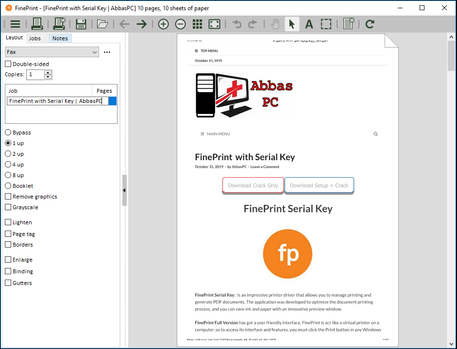 FinePrint License Code Free Download