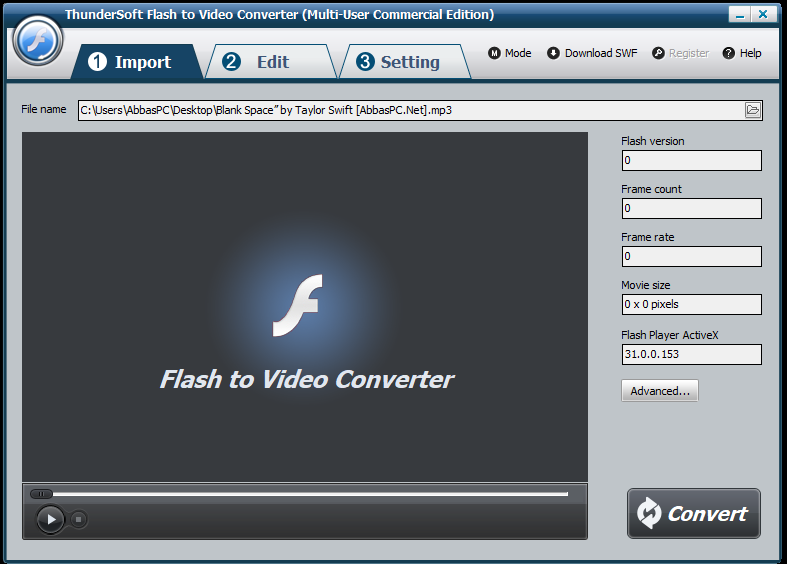 ThunderSoft Flash to Video Converter Registration Code