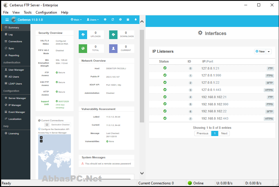 Cerberus FTP Server Enterprise License Key Download