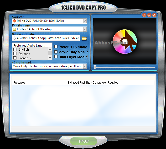 1CLICK DVD Copy Pro Serial Key Download