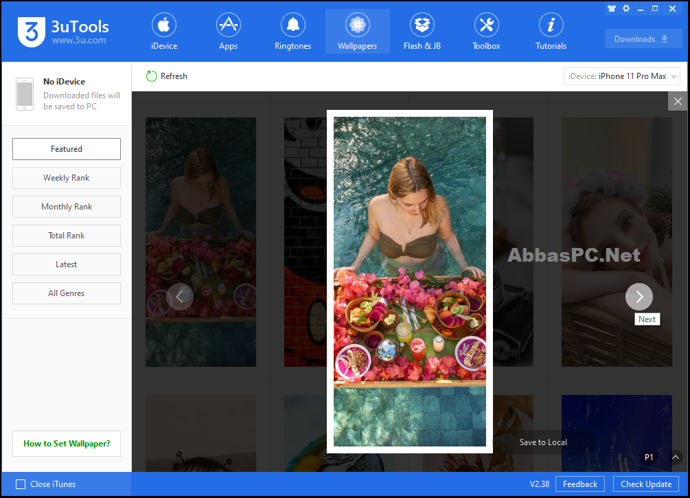 3uTools for iOS Devices Free Download PC