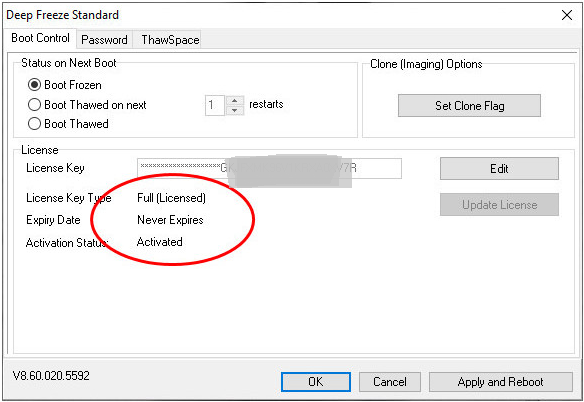 Deep Freeze Standard License Key