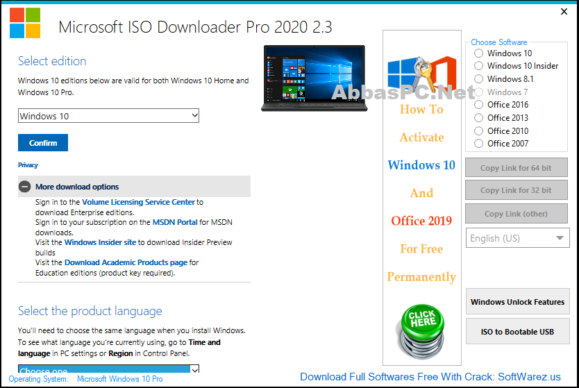Microsoft ISO Downloader Pro Cracked Version