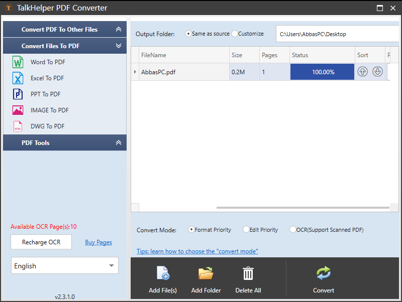 TalkHelper PDF Converter License Key TalkHelper PDF Converter License Key