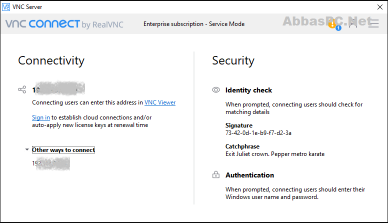 VNC Connect Enterprise License Key