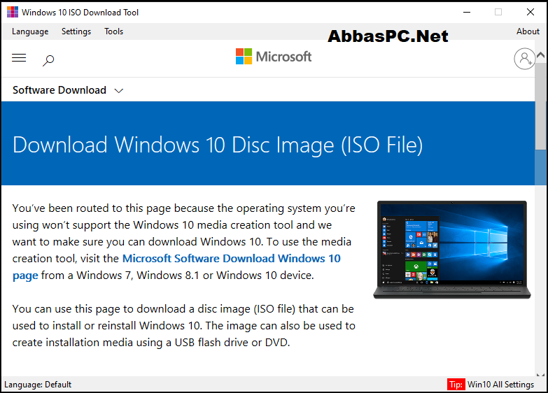 Windows 10 ISO Download Tool Free Download
