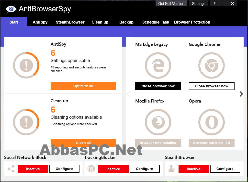 Abelssoft AntiBrowserSpy License Key