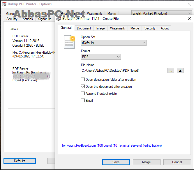 BullZip PDF Printer Expert License Key