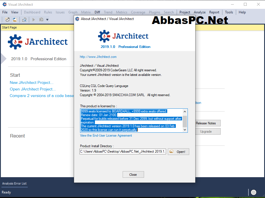 JArchitect License Key Download