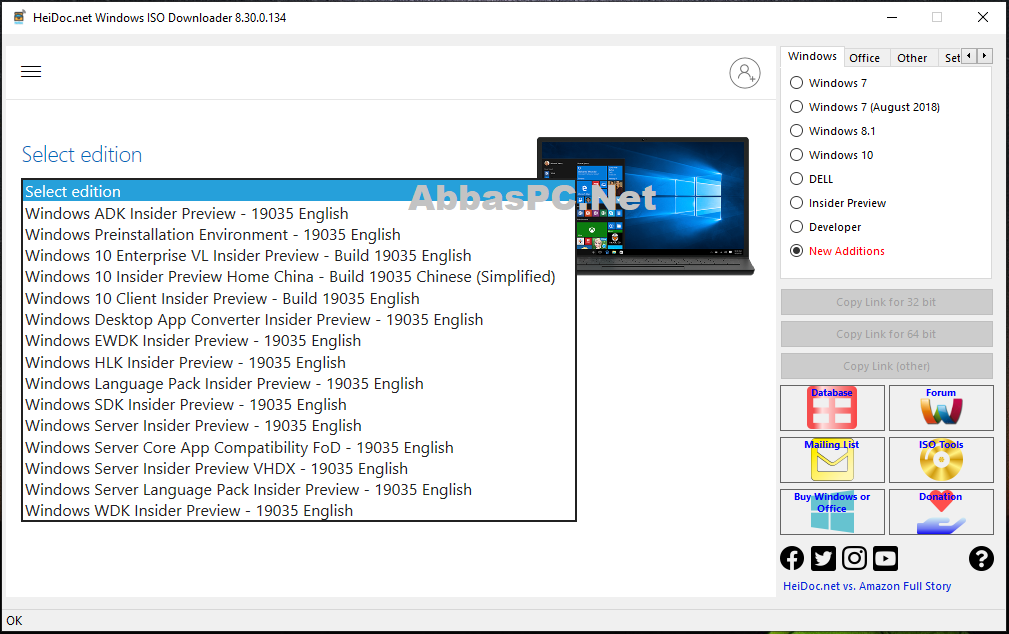 Microsoft Windows and Office ISO Download Tool for PC