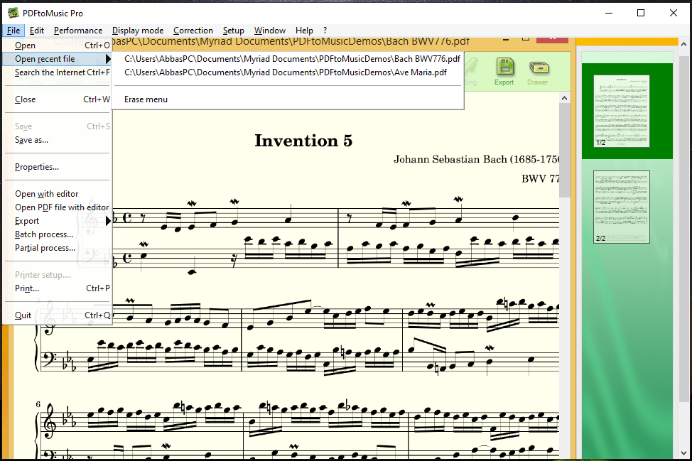 Myriad PDFtoMusic Pro Registration Code