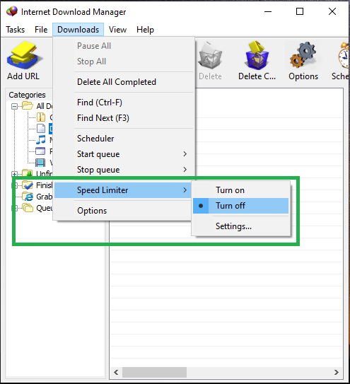 Disabling the Speed Limiter to check Speed Limiter Disabling the Speed Limiter to check speed limiter
