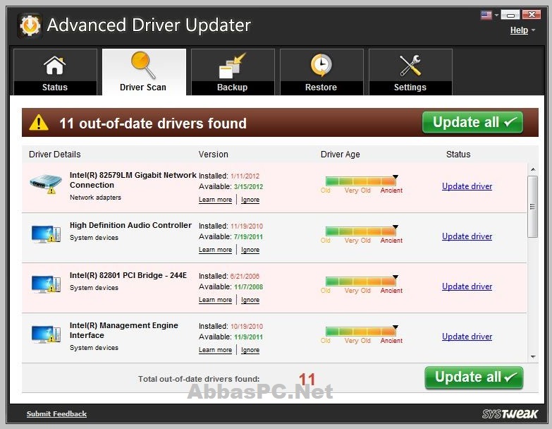 Advanced Driver Updater License Key