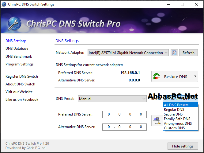 ChrisPC DNS Switch Pro Serial Number