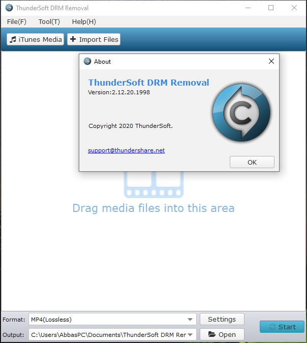ThunderSoft DRM Removal License Key