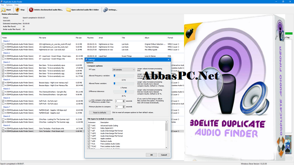 3delite Duplicate MP4 Video and Audio Finder Free Download