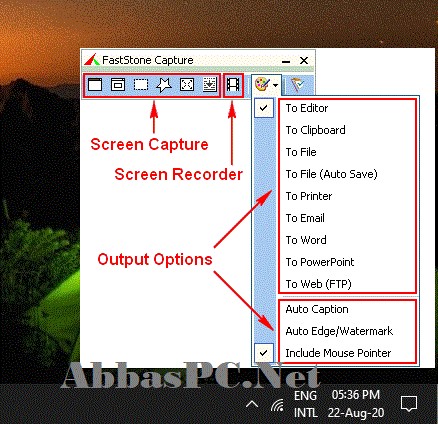 FastStone Capture Full Version Interface FastStone Capture Full Version Interface
