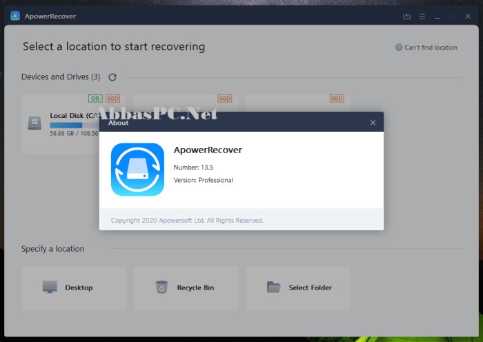 ApowerRecover Professional Full Version Cracked ApowerRecover Professional Full Version Cracked